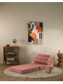 Flipster by Wigiwama Kids Foam Modular Sofa Set with Removable Cover in Guava Pink Teddy Fabric