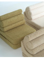 Flipster by Wigiwama Kids Foam Modular Sofa Set with Removable Cover in Matcha Green Teddy Fabric