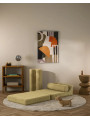 Flipster by Wigiwama Kids Foam Modular Sofa Set with Removable Cover in Matcha Green Teddy Fabric