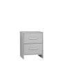 2-drawer chest of drawers for desk Calmo collection in white or gray MDF