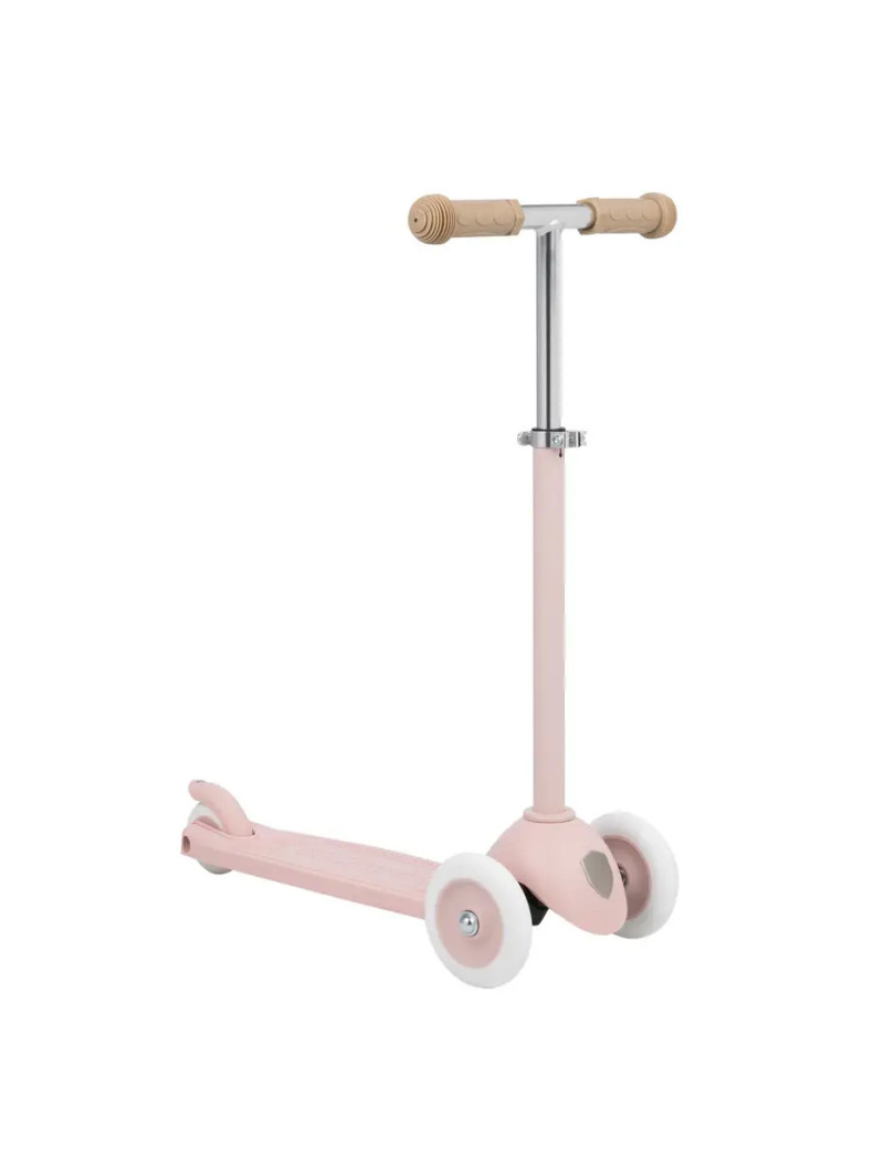 Three Wheel Eco Scooter 100% Recycled Plastic Faded Pink - Banwood