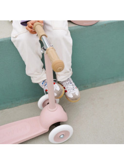 Three Wheel Eco Scooter 100% Recycled Plastic Faded Pink - Banwood