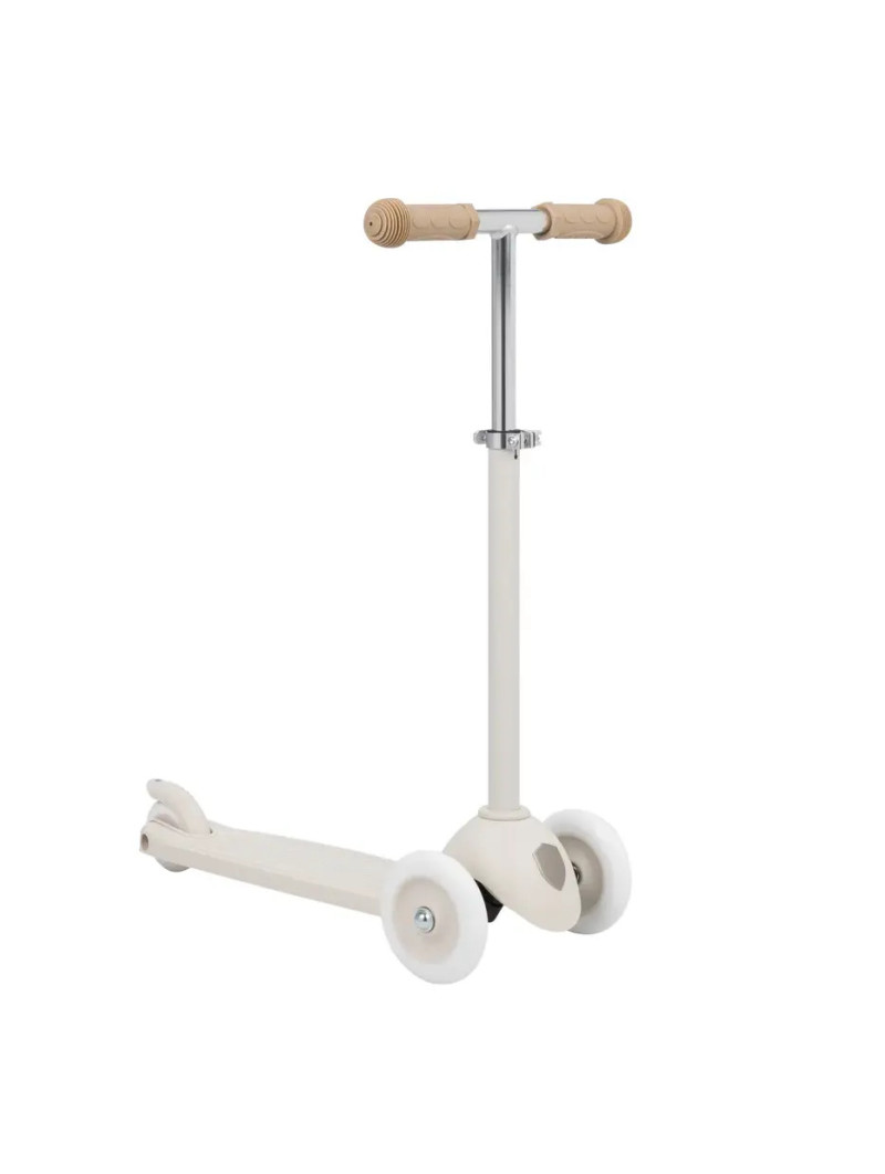 Three Wheel Eco Scooter 100% Recycled Plastic Ivory - Banwood