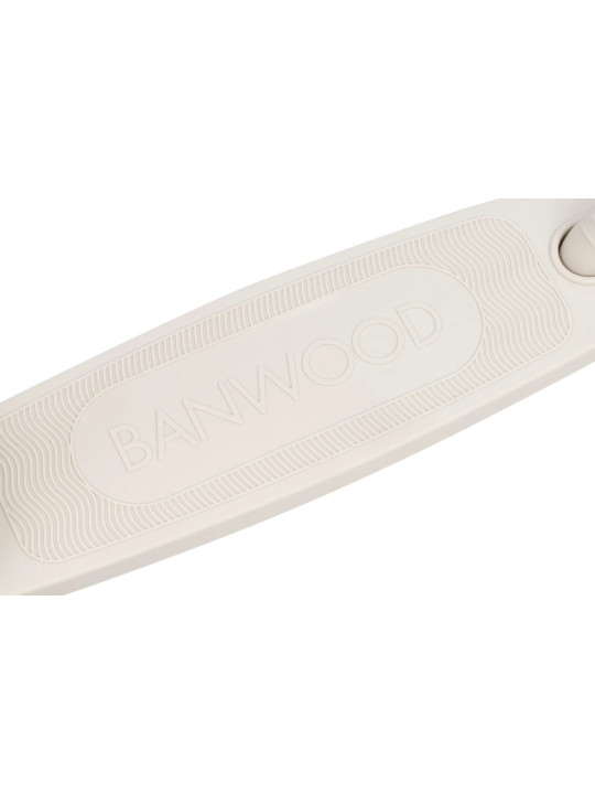 Monopattino in 100% Plastica Riciclata Eco Bianco Avorio - Banwood