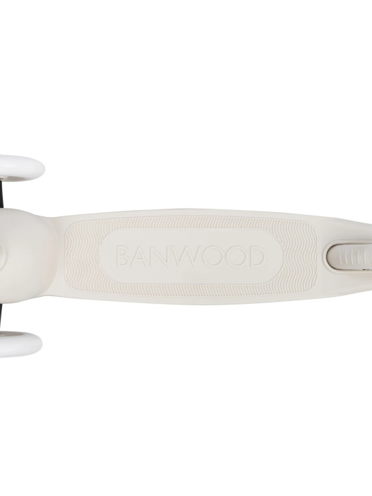 Monopattino in 100% Plastica Riciclata Eco Bianco Avorio - Banwood