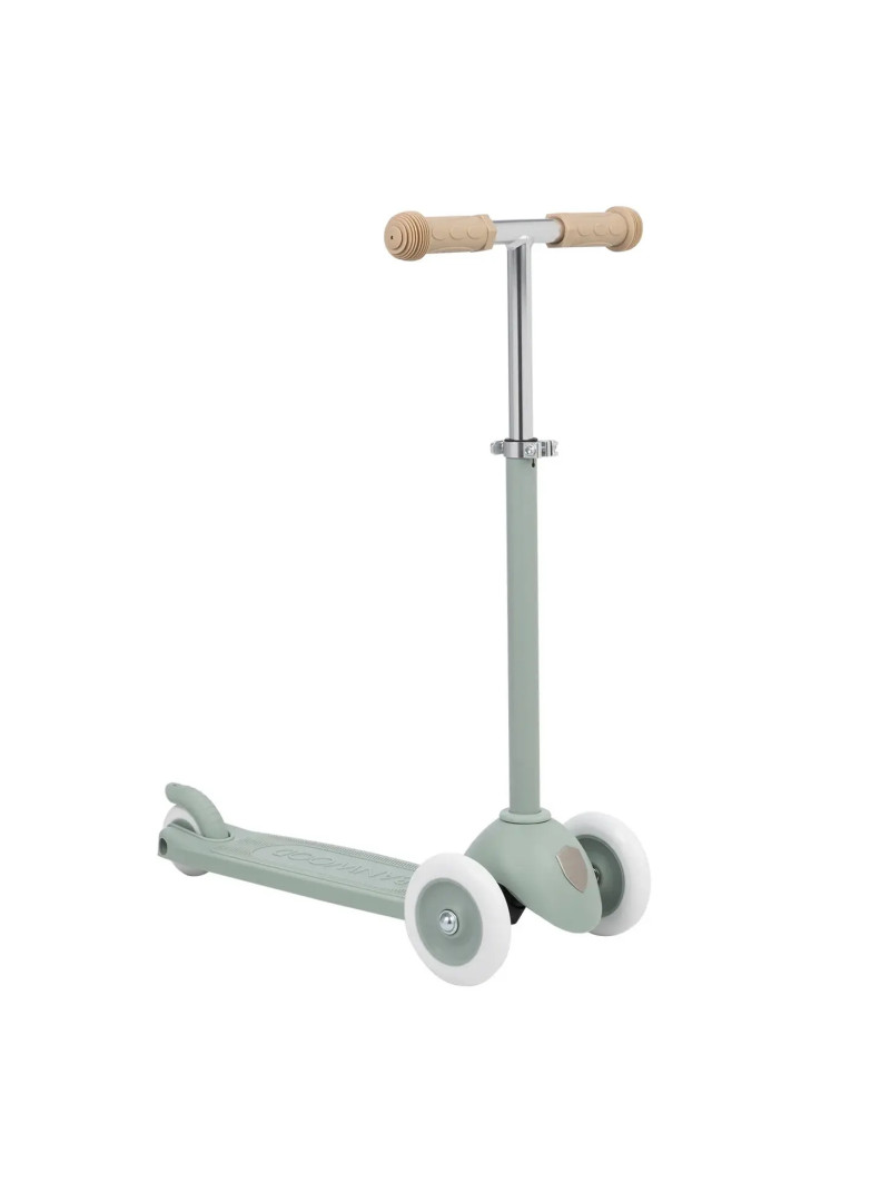 Three Wheel Eco Scooter 100% Recycled Plastic Clay Green - Banwood