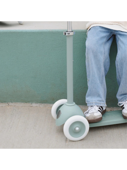 Three Wheel Eco Scooter 100% Recycled Plastic Clay Green - Banwood
