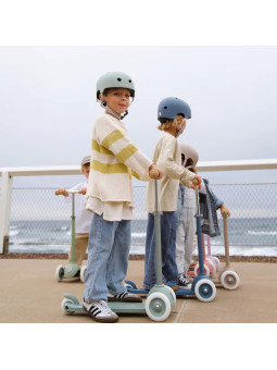 Three Wheel Eco Scooter 100% Recycled Plastic Clay Green - Banwood