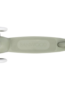 Three Wheel Eco Scooter 100% Recycled Plastic Olive Green - Banwood