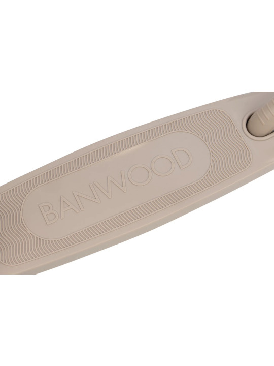 Three Wheel Eco Scooter 100% Recycled Plastic Sand Brown - Banwood