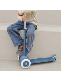 Three Wheel Eco Scooter 100% Recycled Plastic Deep Sea - Banwood