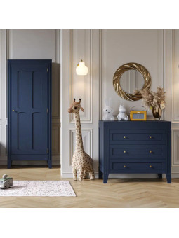 Children's 1-Door Wardrobe Milenne Blue - VOX