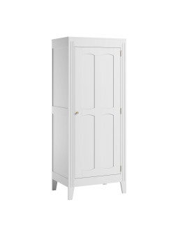 Armadio per Bambini 1 Anta in legno bianco collezione Milenne di VOX - Con modanature dal gusto parigino chic