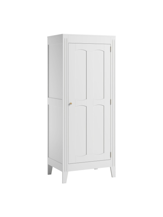 Armadio per Bambini 1 Anta in legno bianco collezione Milenne di VOX - Con modanature dal gusto parigino chic