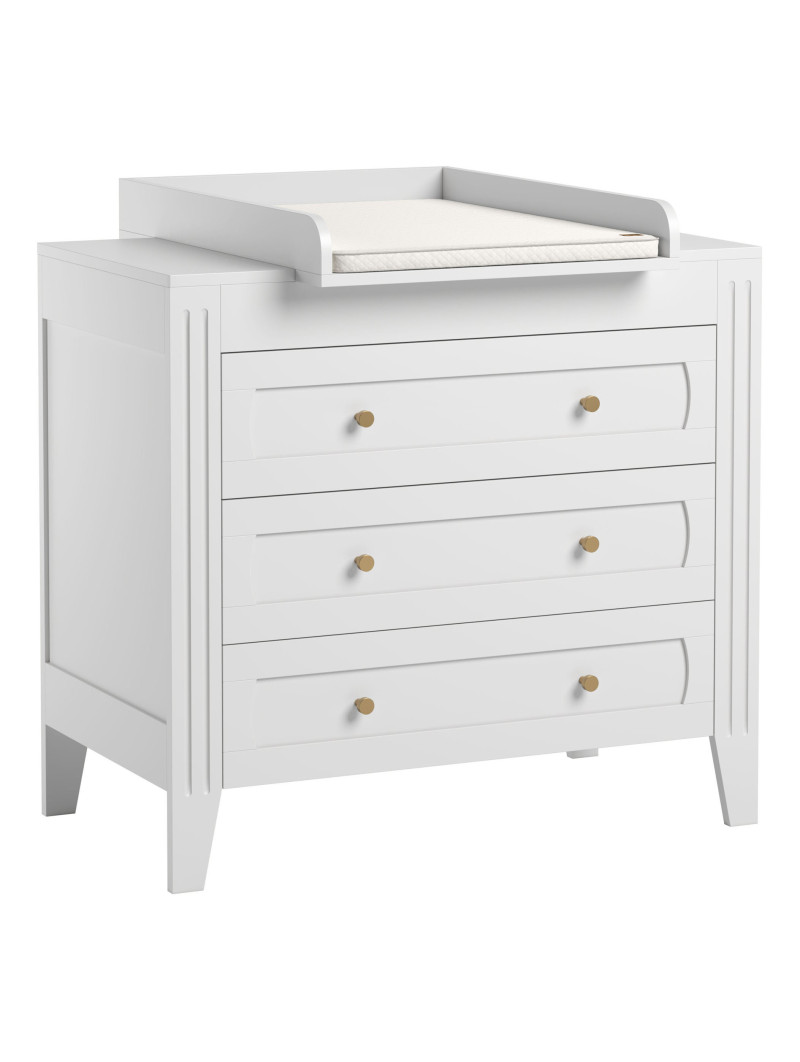 Chest of drawers Milenne white - VOX