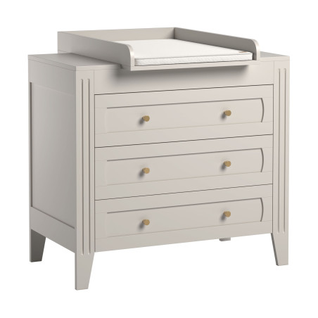 Cassettiera 3 cassetti con fasciatoio serie Milenne beige - VOX