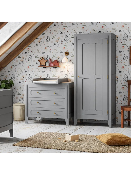Armadio 1 anta serie Milenne grigio - VOX