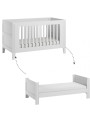 Cameretta Completa 3 Pezzi con Culla 70x140 serie Milenne bianca - VOX