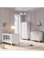 Cameretta Completa 3 Pezzi con Culla 70x140 serie Milenne bianca - VOX