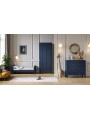 Cameretta Completa 3 Pezzi con Culla 70x140 serie Milenne blu - VOX