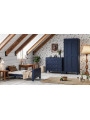 Cameretta Completa 3 Pezzi con Culla 70x140 serie Milenne blu - VOX