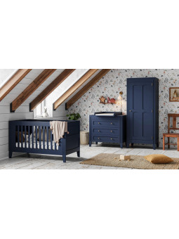 Cameretta Completa 3 Pezzi con Culla 70x140 serie Milenne blu - VOX