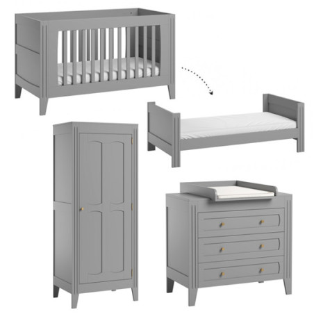 3 Piece Nursery Set Milenne Grey - VOX