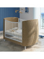 Culla evolutiva Coquillage in rattan 60x120 bianca - Théo Bébé
