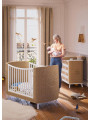 Culla evolutiva Coquillage in rattan 70x140 bianca - Théo Bébé