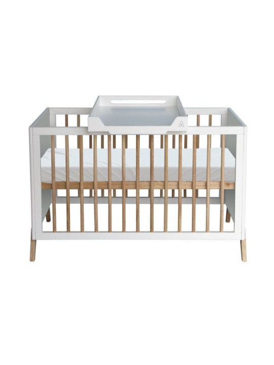 Baby Changing Box Léo in White Wood - Théo Bébé