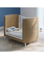 Culla evolutiva Coquillage in rattan 60x120 bianca - Théo Bébé