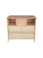 Cassetteria con Fasciatoio Marélia in Rattan Naturale - Théo Bébé