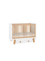 Cassettone in legno bianco per culla 120x60 e lettino 140x70 collezione I'ga