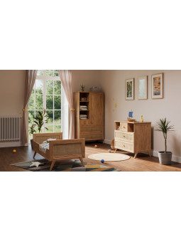 Evolutive Bed / Desk 60x120 Marélia Natural - Théo Bébé