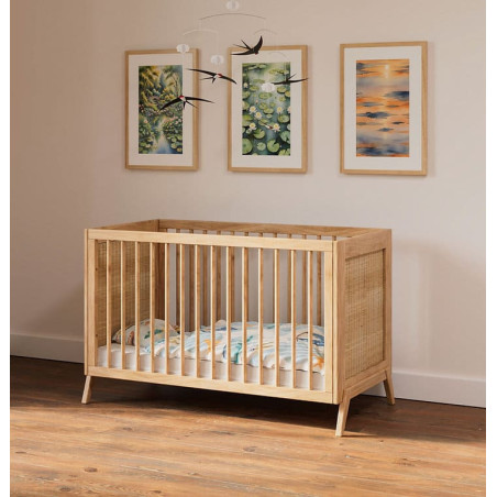 Culla Marélia in Rattan 60x120 Naturale - Théo Bébé