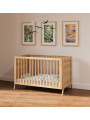 Marélia Evolutive Bed in rattan 60x120 natural wood - Théo Bébé