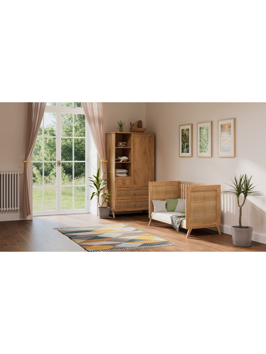 Culla Marélia in Rattan 60x120 Naturale - Théo Bébé