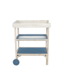 Océania Changing Table in Rattan and Grey Wood - Théo Bébé