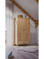 Armadio per Camerette Bambini Nami in Legno Naturale e Rattan - Théo Bébé