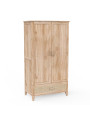 Armadio per Camerette Bambini Nami in Legno Naturale e Rattan - Théo Bébé