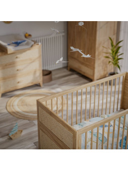Culla / Lettino evolutivo Nami in rattan 70x140 naturale - Théo Bébé