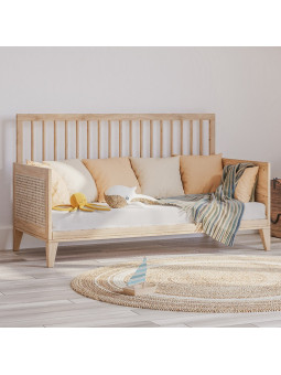 Culla / Lettino evolutivo Nami in rattan 70x140 naturale - Théo Bébé