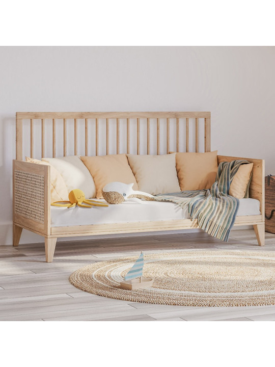 Culla / Lettino evolutivo Nami in rattan 70x140 naturale - Théo Bébé