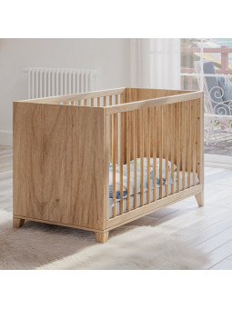 Naïa Evolutive Bed 60x120 in Natural Wood - Théo Bébé