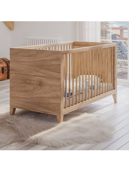 Naïa Evolutive Cot Bed 70x140 in Natural Wood - Théo Bébé