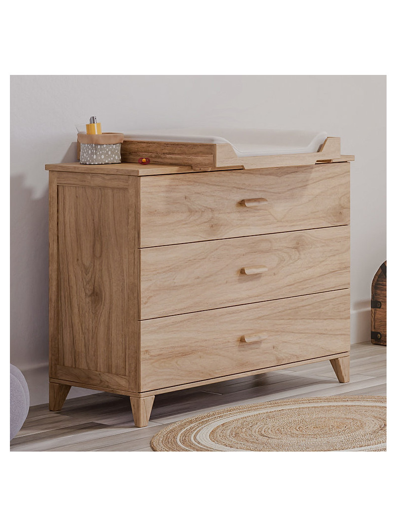 Chest of Drawers Naïa in natural wood - Théo Bébé