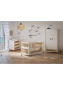 Armadio Océania in Legno Bianco e Rattan - Théo Bébé