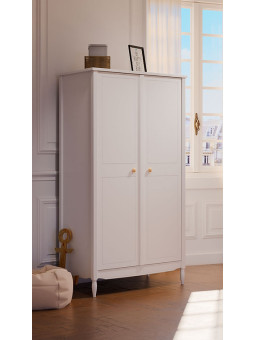 Armadio per Bambini Lafayette in Legno Bianco - Théo Bébé