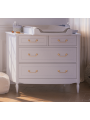 Children's Chest of Drawers Lafayette in White Wood - Théo Bébé