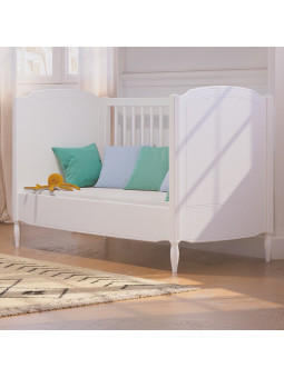 Children's Evolutive Bed Lafayette 60x120 in white wood - Théo Bébé